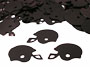 Black Football Helmet Confetti by the pound or packet